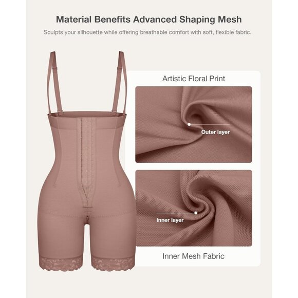 Women's Fajas Shapewear Strapless Sienna Tummy Control Body Shaper Butt Lifting - Picture 5 of 6